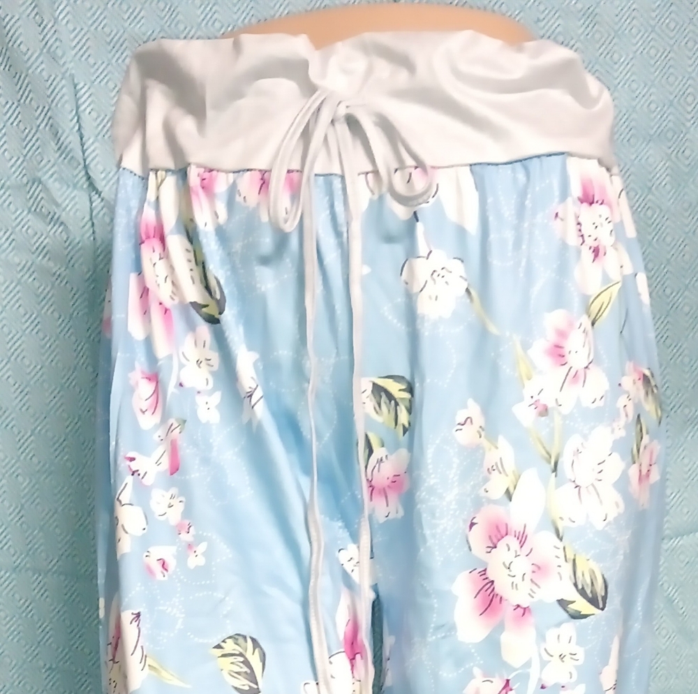 XXL Lounge Pants-Blue Floral